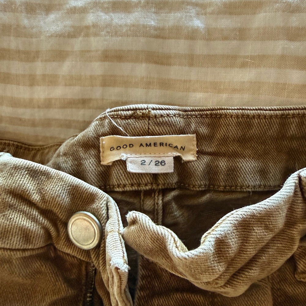 Good American Tan Trousers